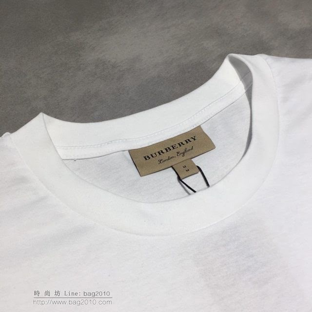 Burberry短袖 19春夏新款 巴寶莉白色T恤   tzy1739